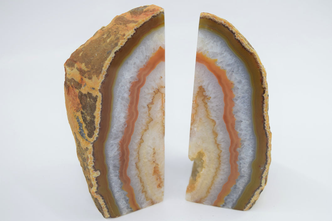 Bookends Pair, Agate
