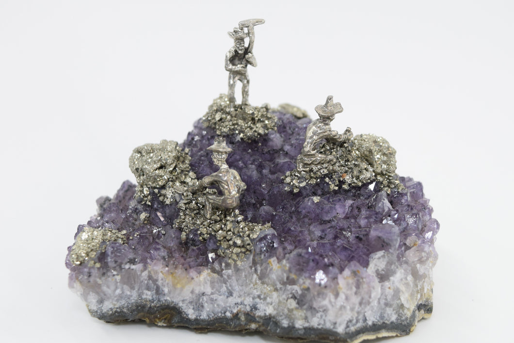 Amethyst Cluster 2 - 4 Miners