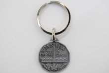 Load image into Gallery viewer, Keychain, Big Nickel Pewter 2 sided
