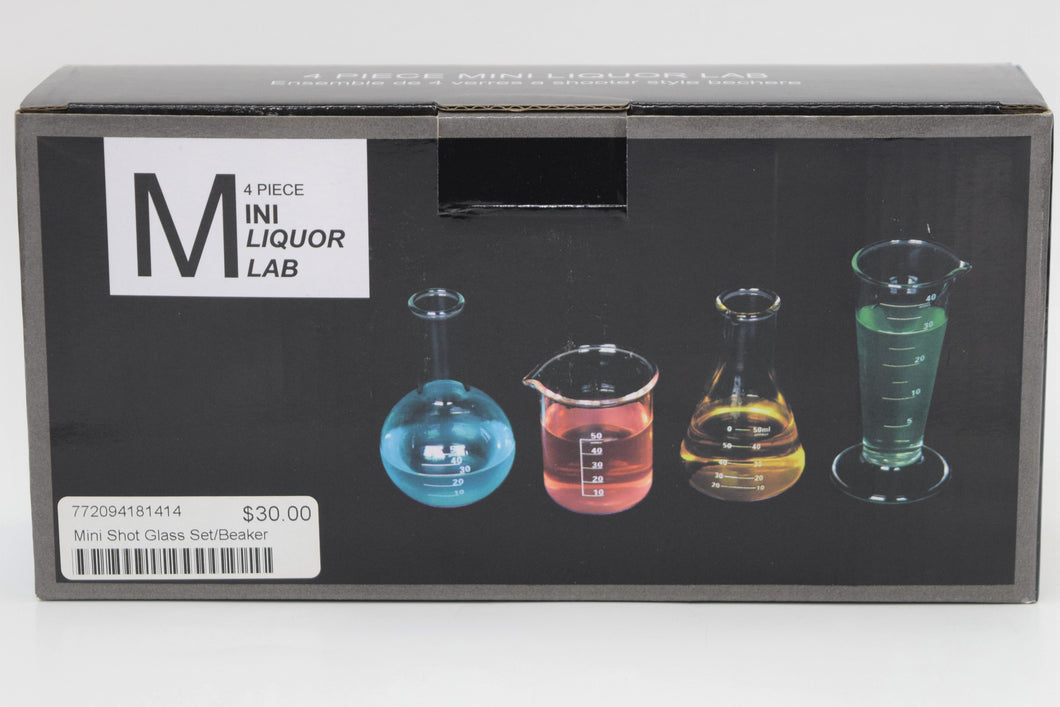 Mini Liquor Lab Beaker Designs