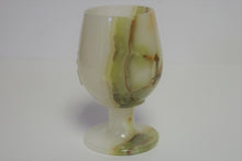 Load image into Gallery viewer, Wine Glass, Multi Green Onyx MD
